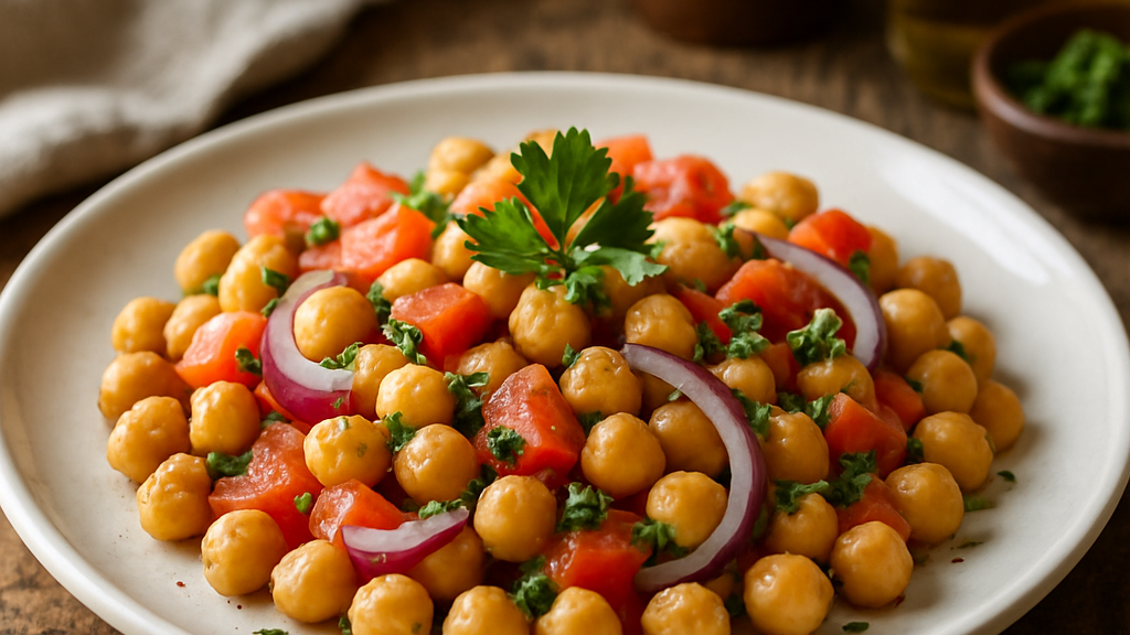 Image of Kichererbsensalat (20 Min) | Frisches Veggie-Rezept