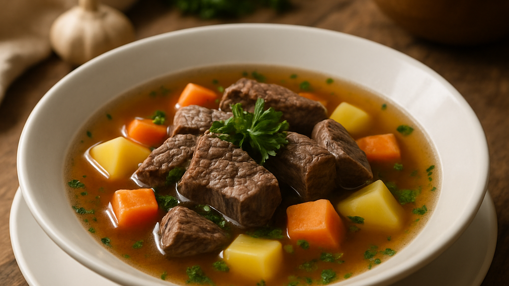 Image of Rindfleischsuppe (90 Min) | Herzhaftes Rezept