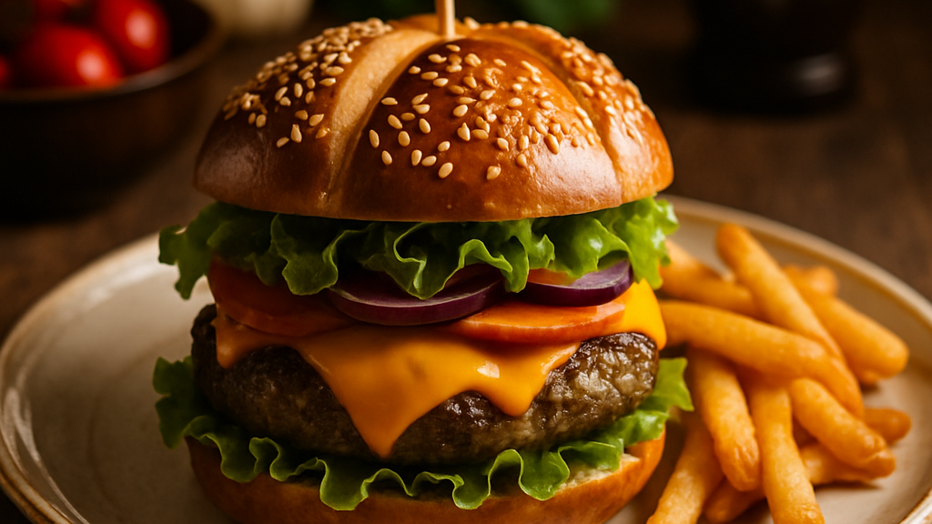 Image of Cheeseburger (30 Min) | Herzhaftes Rezept