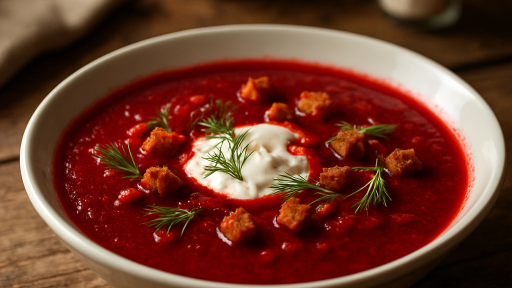 Image of Rote Bete Suppe (45 Min) | Herzhaftes Rezept