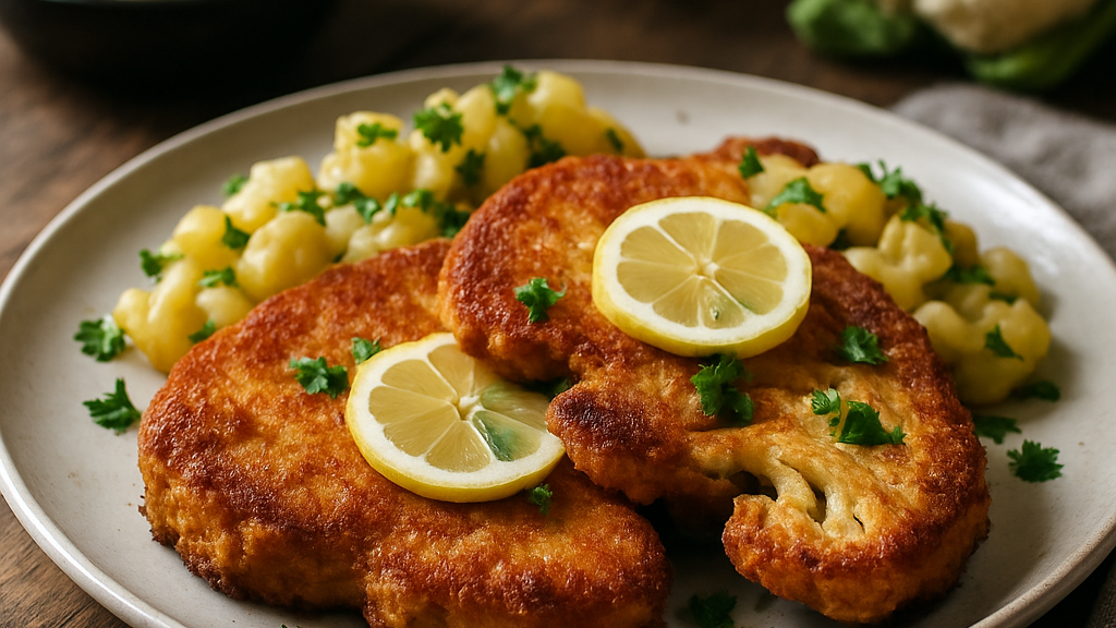Image of Blumenkohl Schnitzel (30 Min) | Herzhaftes Rezept