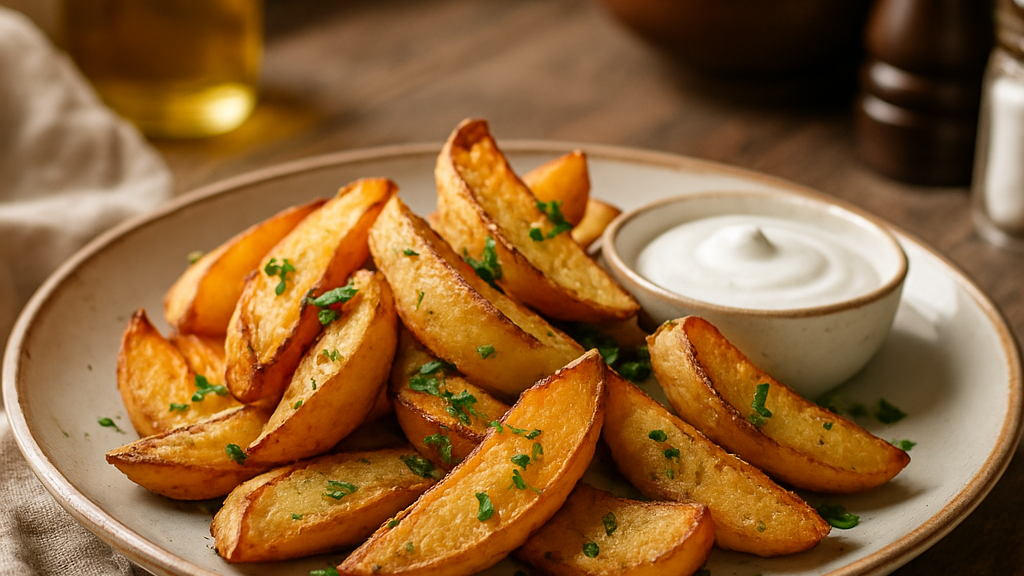 Image of Kartoffelspalten (45 Min) | Würziges Rezept