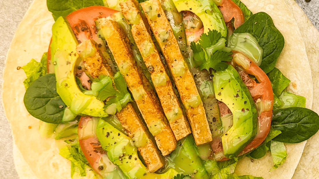 Image of Tofu Wrap with Green Goddess Dressing Recipe