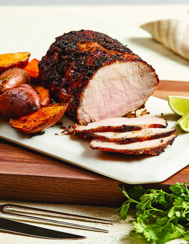 Southwest Seasoned Pork Roast with Sweet Potatoes