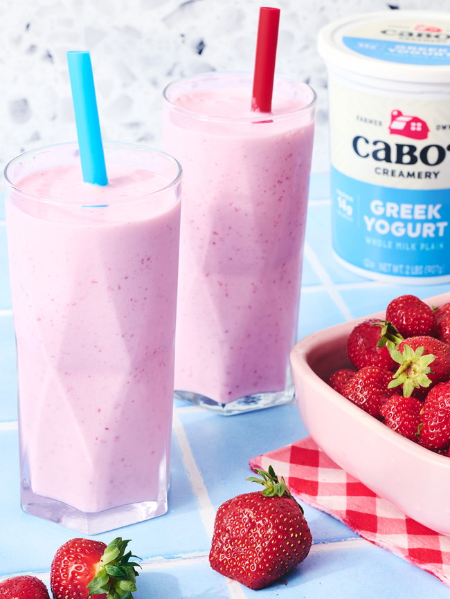 Image of High Protein Strawberry Breakfast Smoothie