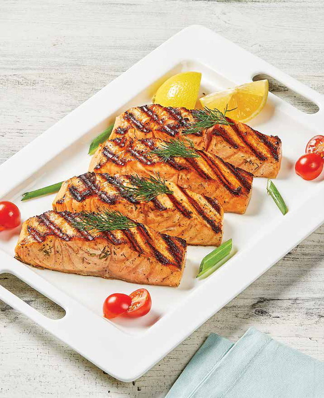 Dill-Scallion Marinated Salmon