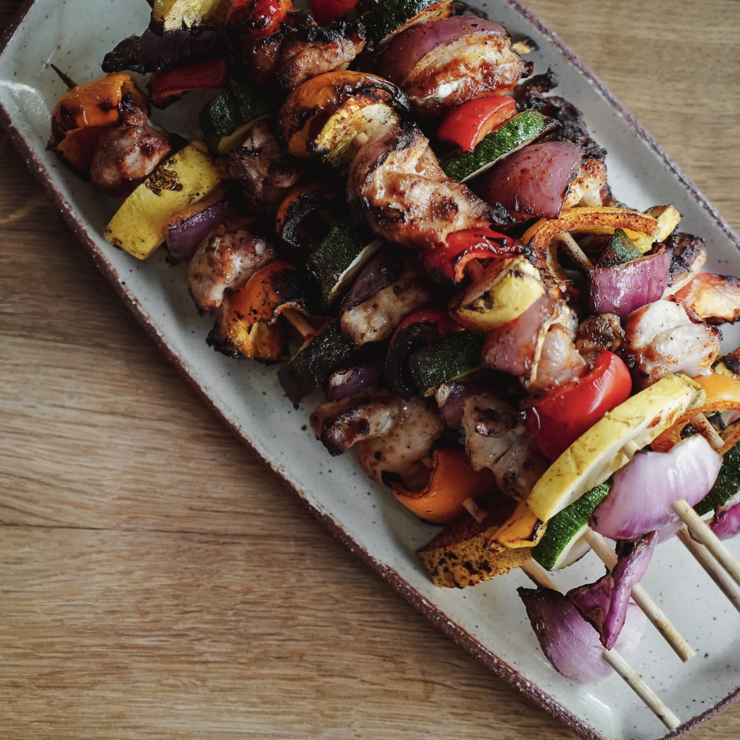 Image of Ori's Chicken & Veggie BBQ Skewers