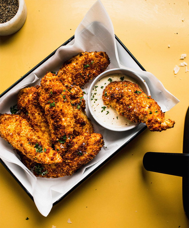 Image of Air Fryer Chicken Tenders with Cheddar Cheese