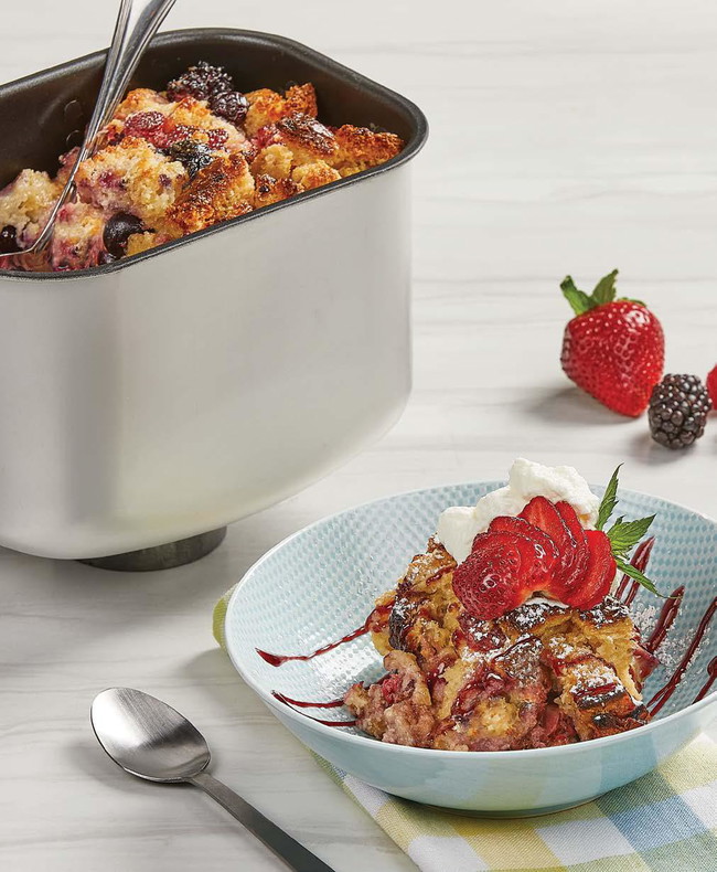 Mixed Berry Bread Pudding