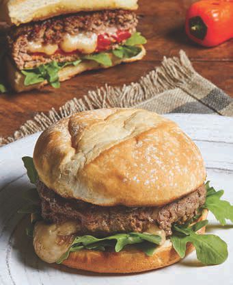 Mozzarella-Stuffed Burger