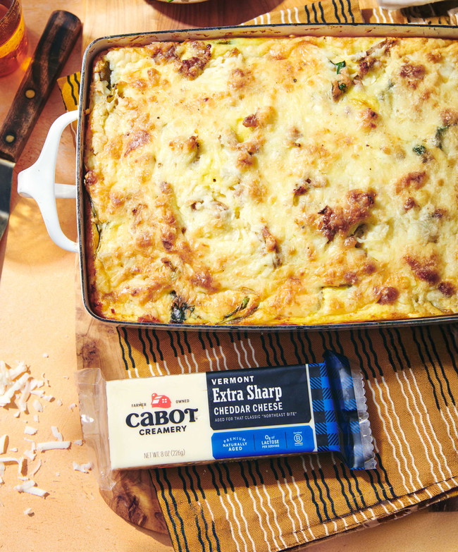 Image of Spinach, Artichoke & Sausage Egg Strata Casserole