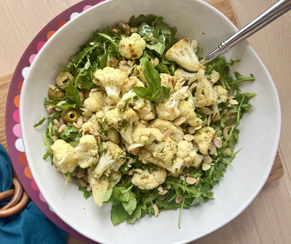 Roasted Cauliflower & White Bean Brain-Boost Salad