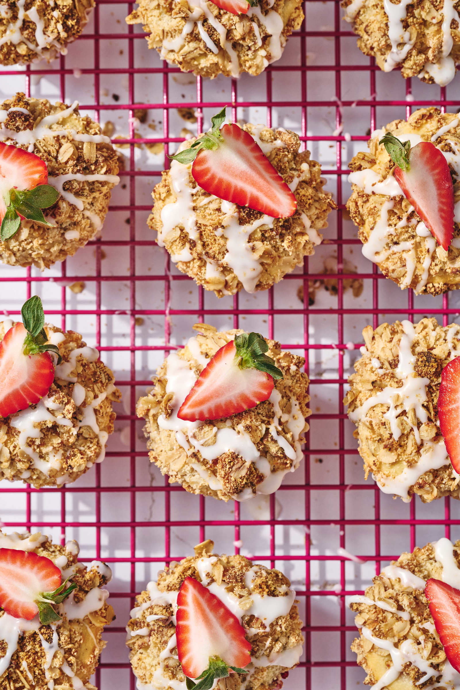 Strawberry Oat Muffins