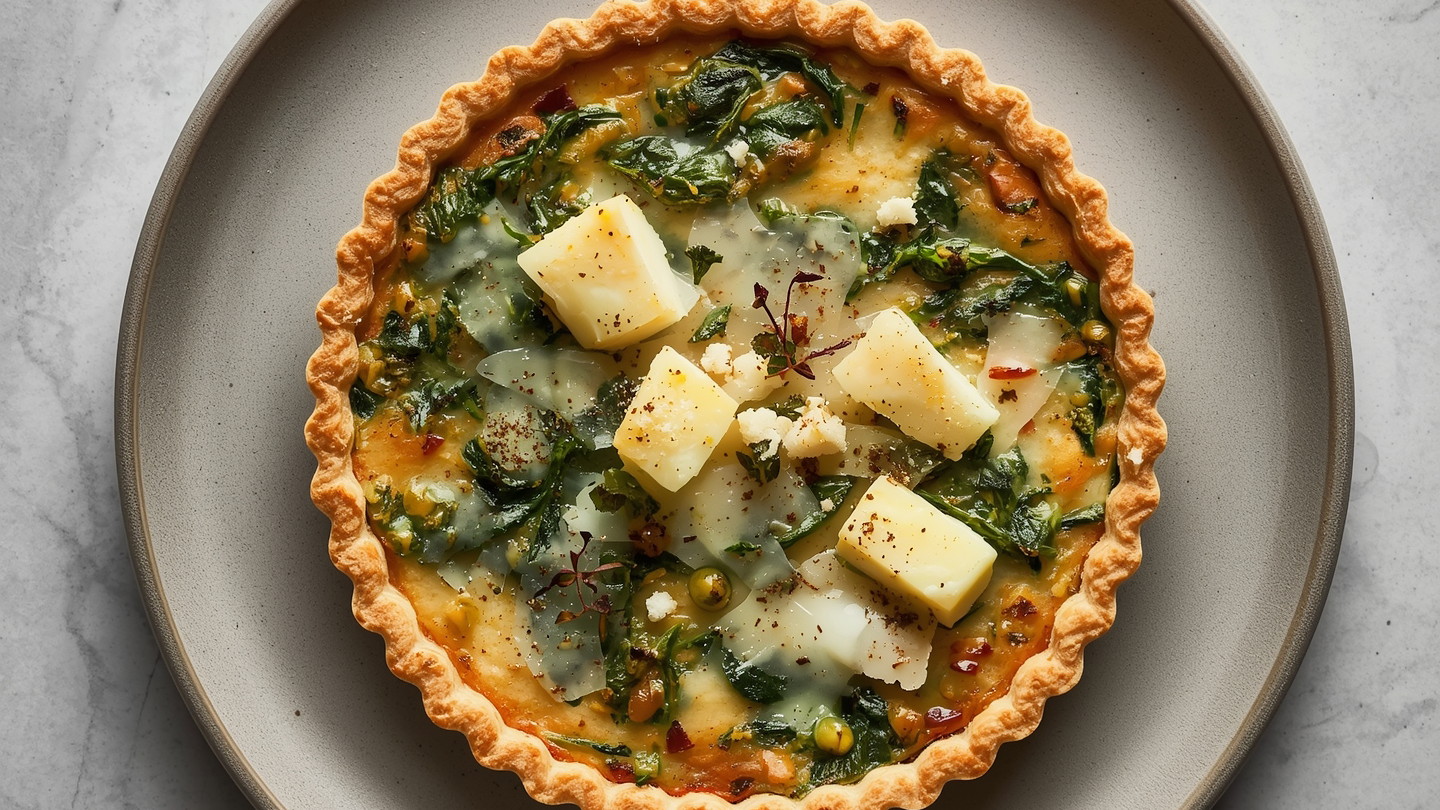 Image of Spinach & Feta Quiche Recipe