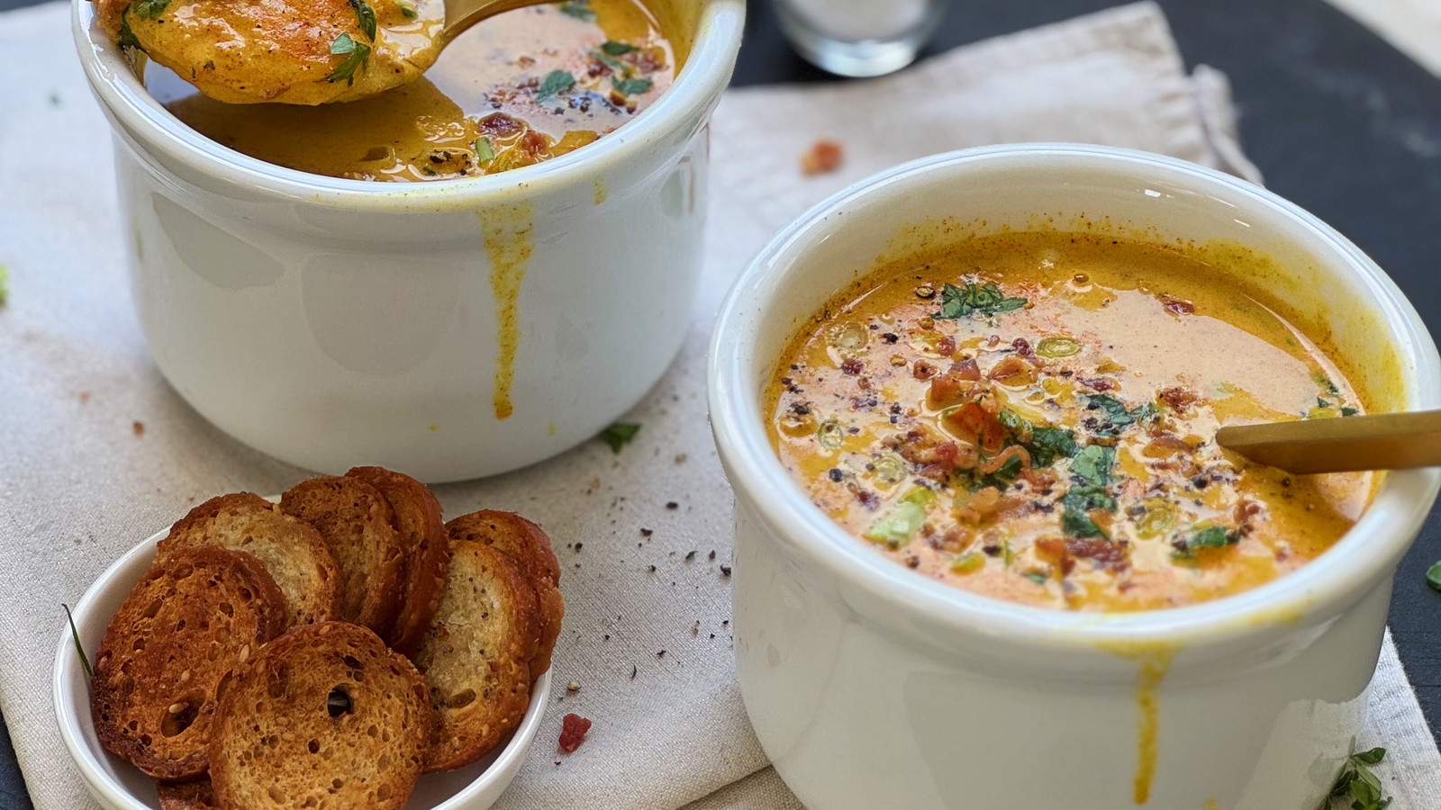 Image of Cajun Gulf Shrimp & Corn Bisque