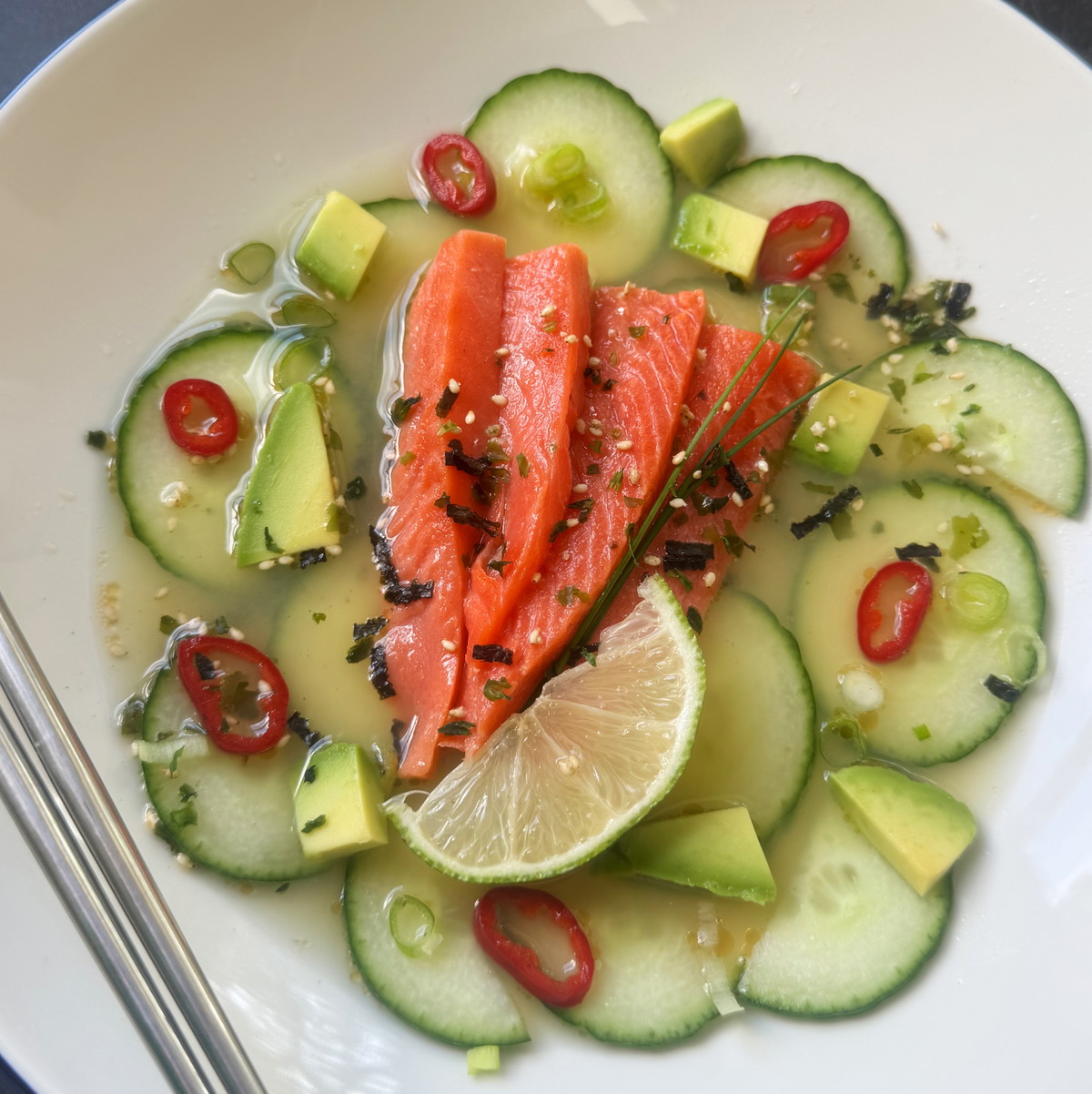 Simple Sockeye Salmon Crudo