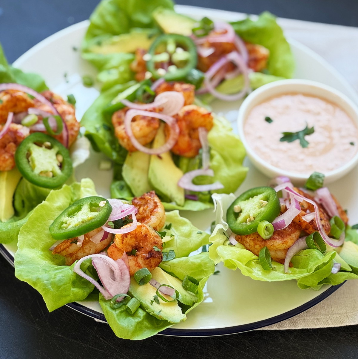 Southwest Shrimp Lettuce Cups
