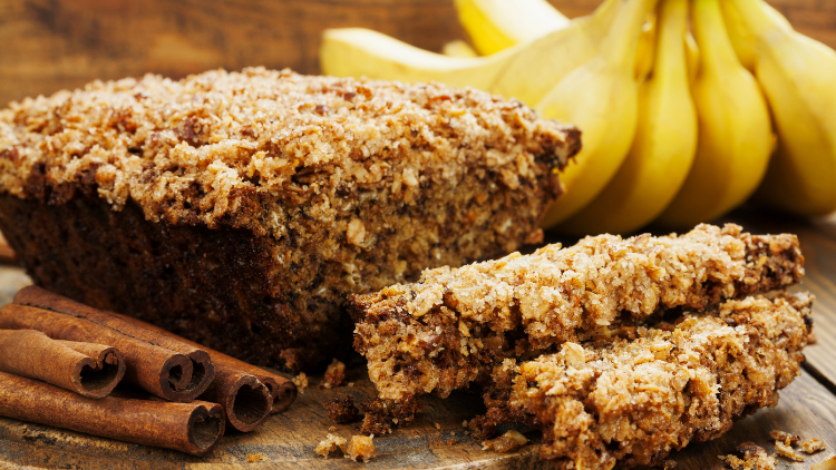 Turmeric & Cinnamon Banana Bread