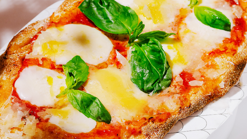 Image of Pittige Margherita Flatbread