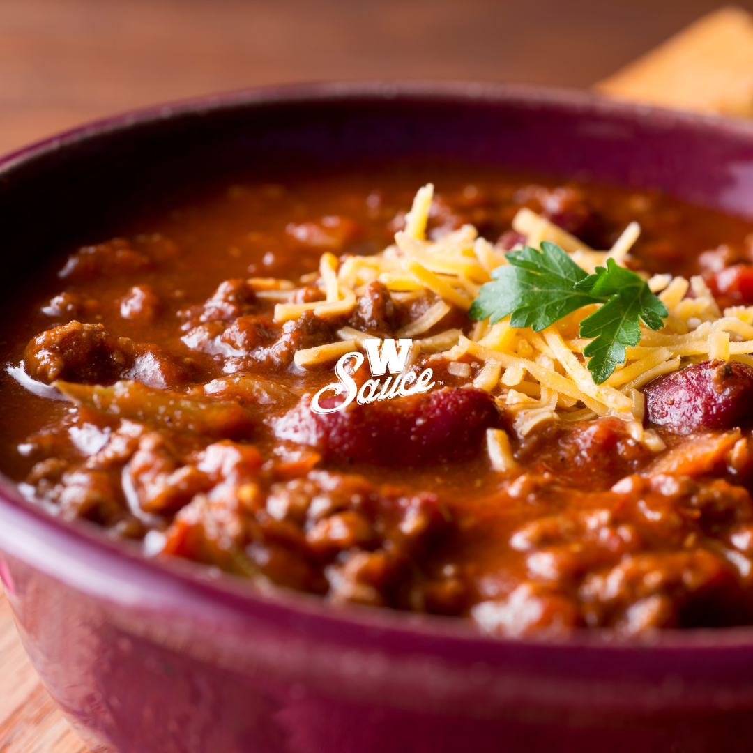 W Sauce Tailgate Chili