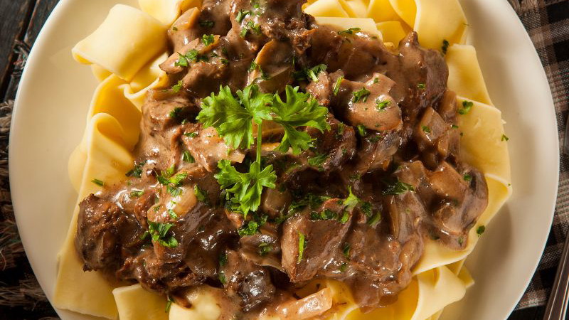 Image of Biefstuk en Champignons Alfredo