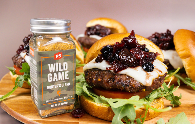 Image of Venison Burger with Cherry Chutney