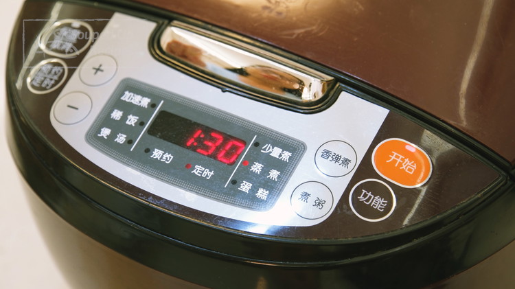 Image of Press the cook button and let it run for 1.5–2.5 hours, depending on your rice cooker, as every setting is different. Check the sauce occasionally and adjust the time as needed. Cook until the liquid is glossy, red, and sticky,...