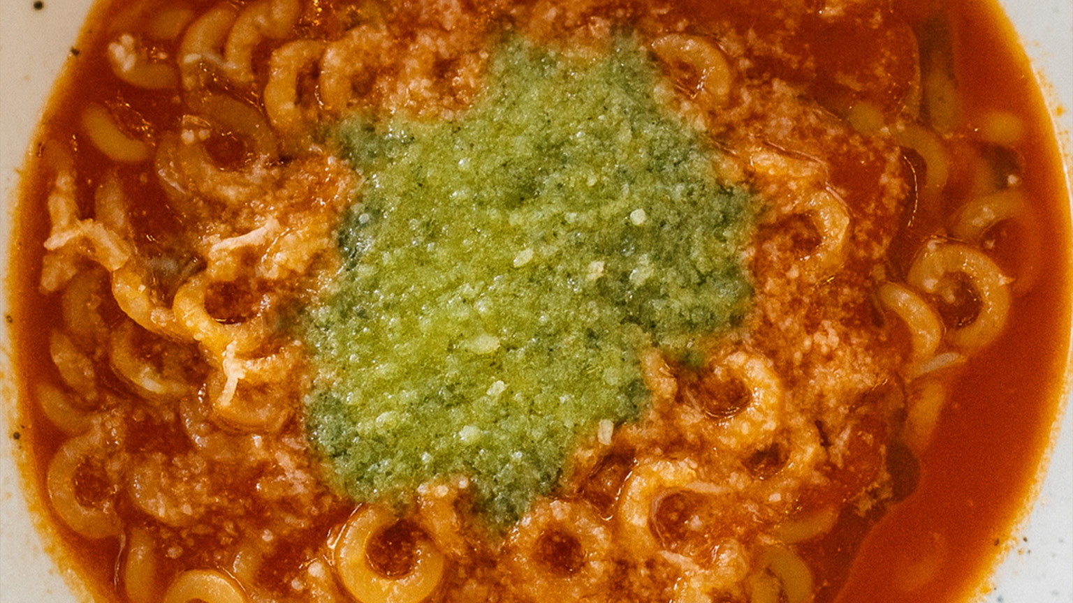 Image of Homemade SpaghettiO's with Pesto 