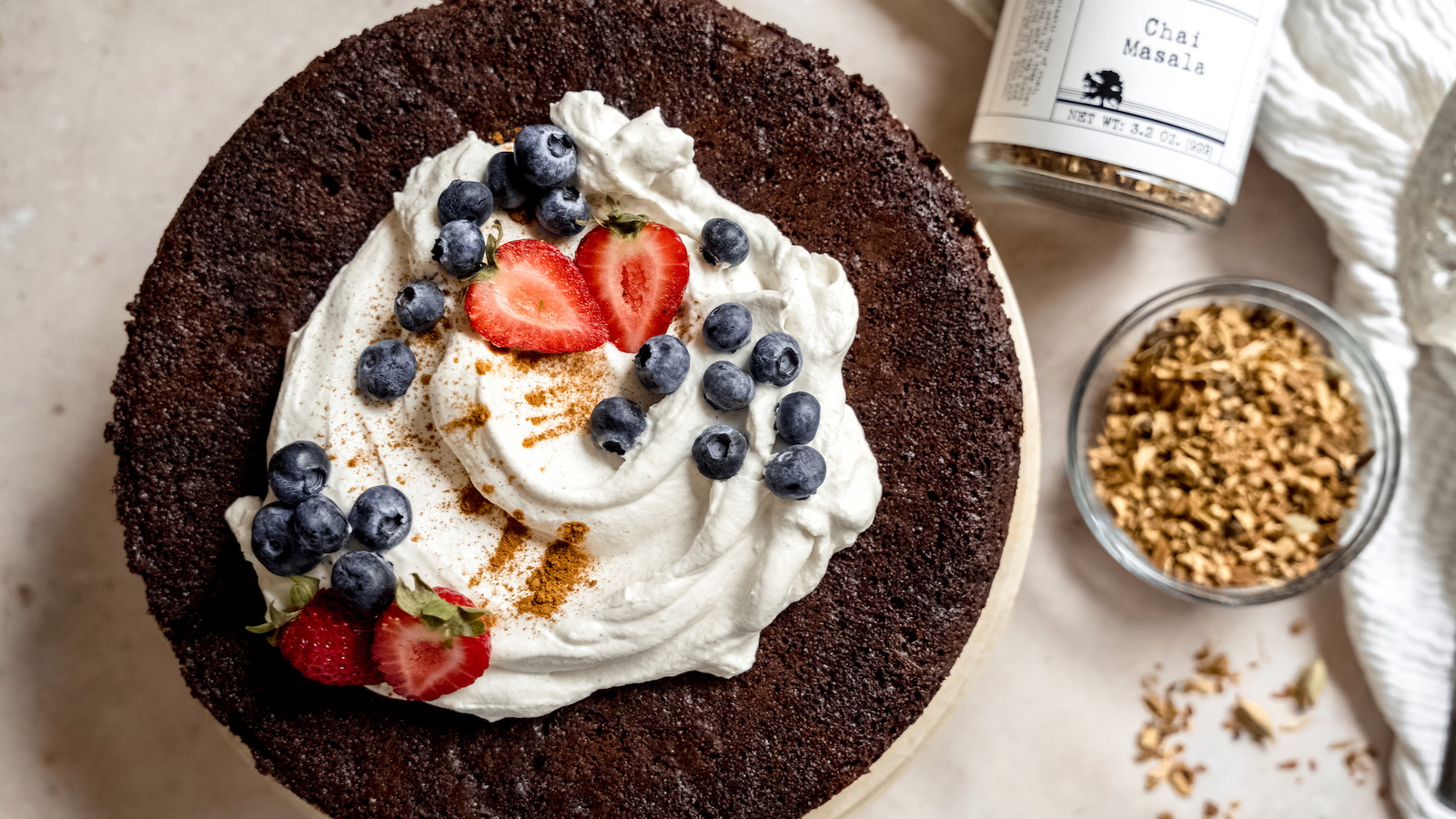 Image of Flourless Chai Chocolate Cake