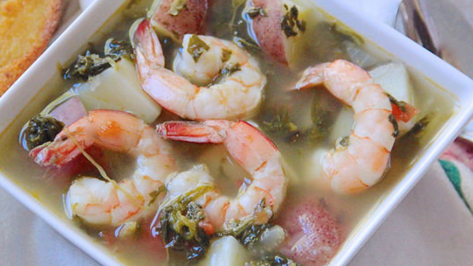 Image of Shrimp & Turnip Greens Brain Nourishment Soup