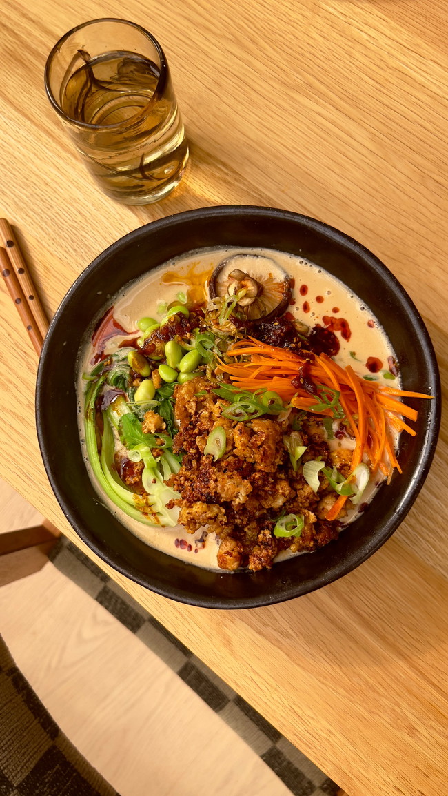Image of Tomato and Peaches Salad w/ Crispy Quinoa & Lemony Ricotta