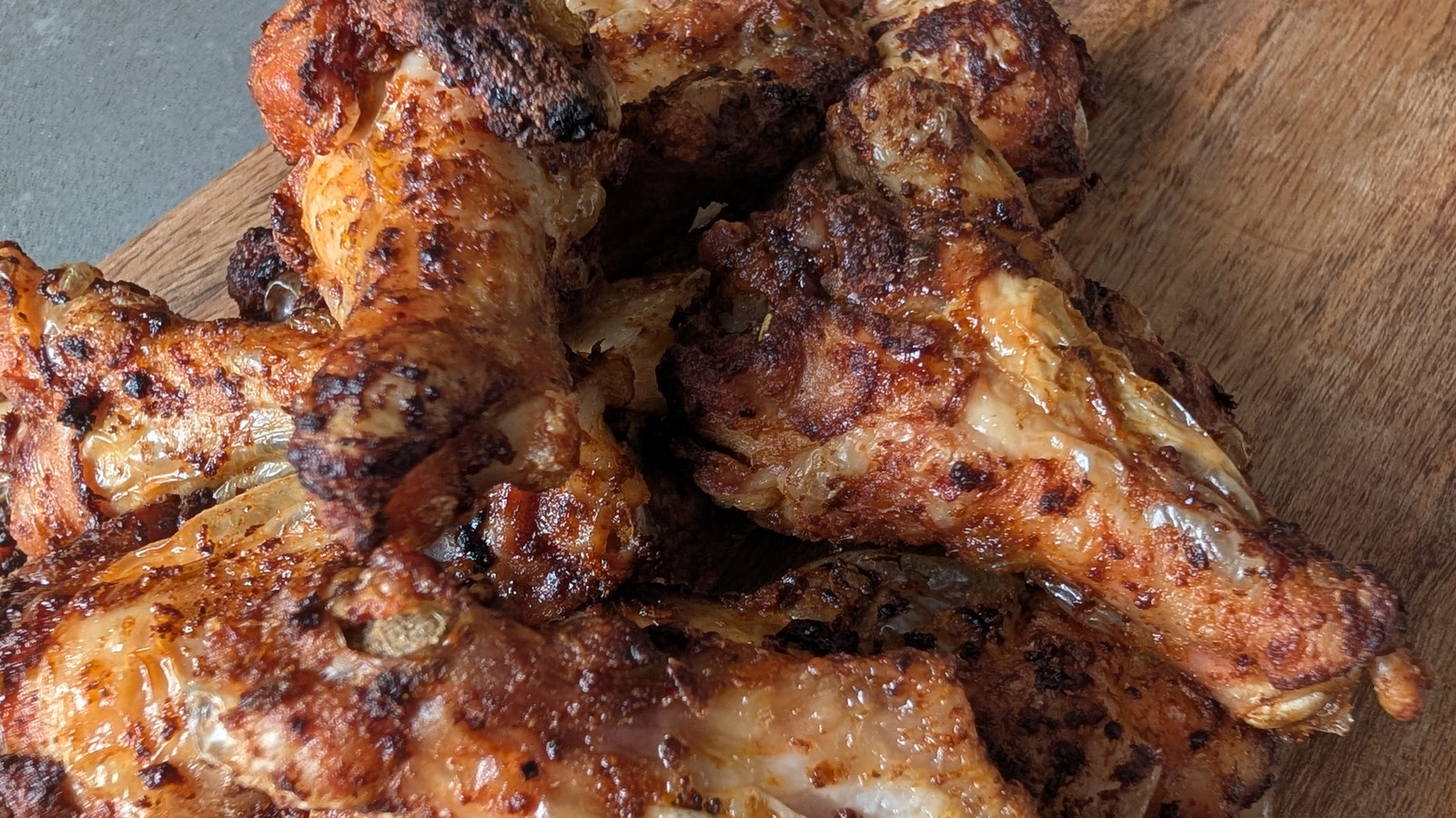 Crispy skin chicken wings with cajun spice