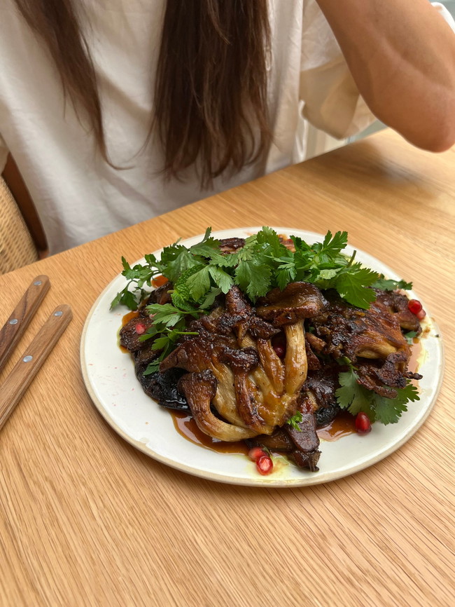 Image of Pomegranate Glazed Mushroom Steaks
