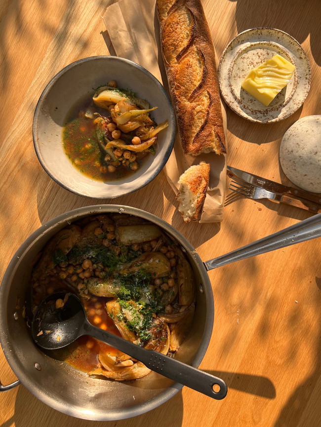 Image of Brothy Fennel and Chickpeas