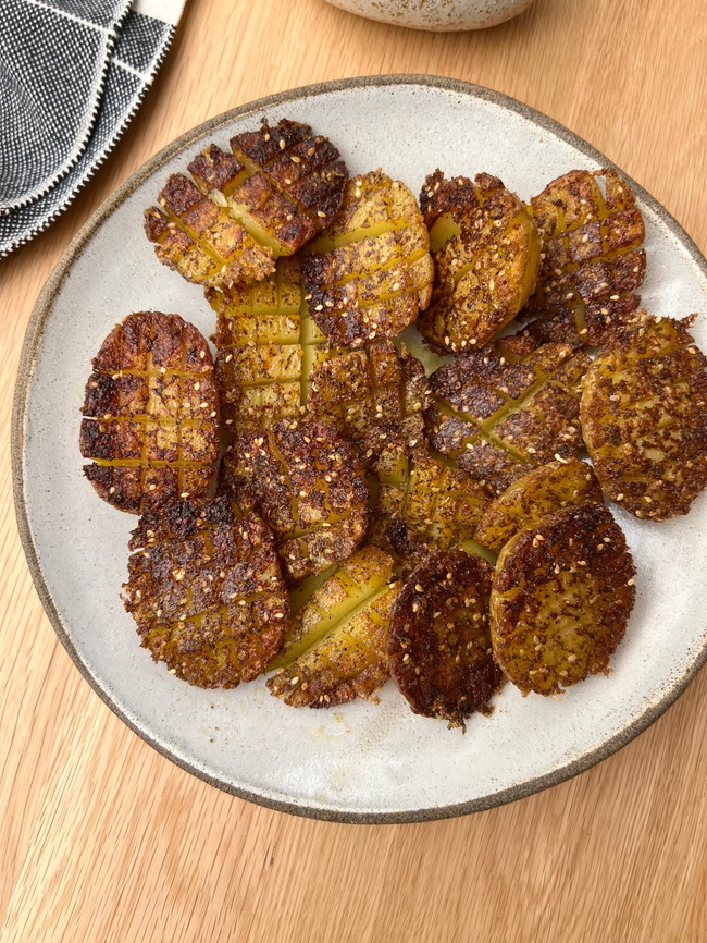 Image of crispy parmesan za'atar potatoes