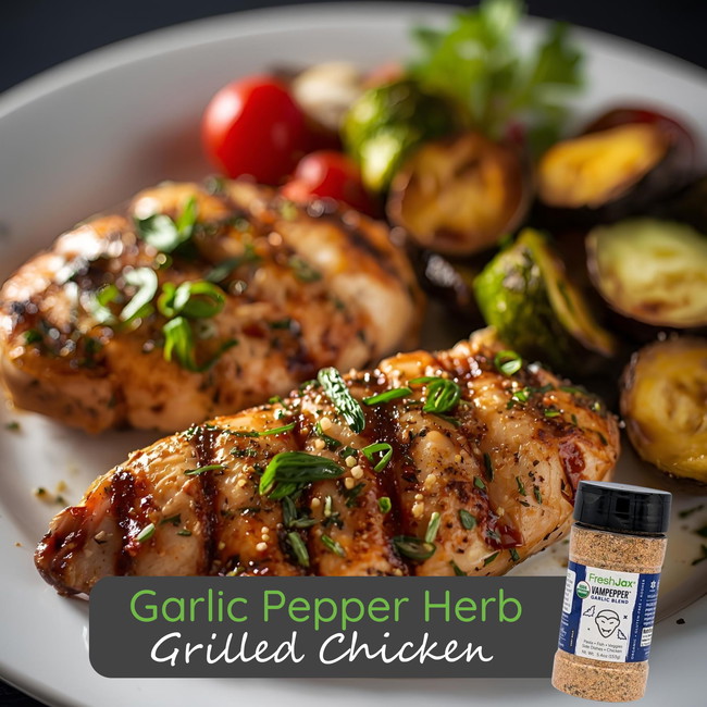 Image of Garlic Pepper Herb-Grilled Chicken