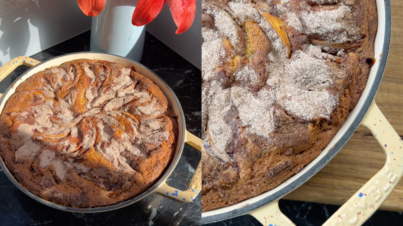 Image of Dutch Oven Peach Cake
