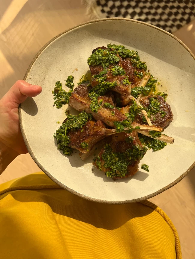 Image of Lamb Chops with Chimichurri