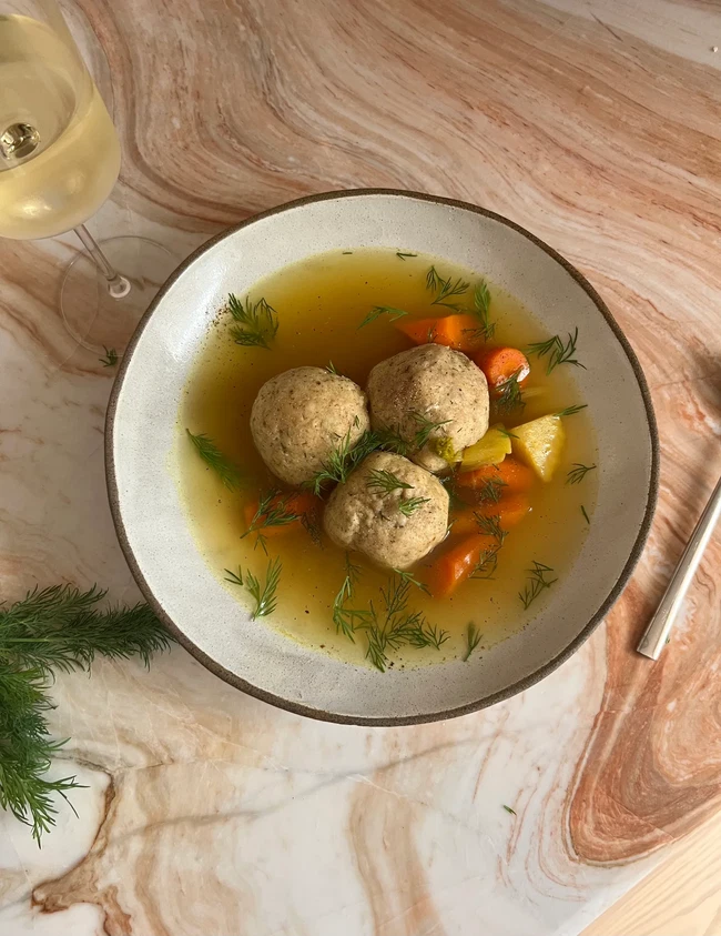 Image of Veggie Matzah Ball Soup