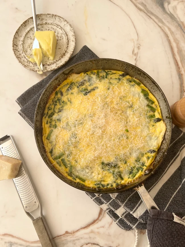 Image of Asparagus, Ramp and Fontina Frittata