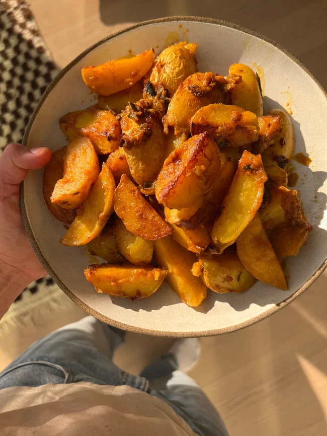 Image of Lemony Golden Potatoes