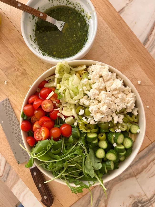 Image of My Dream Pasta Salad with Herbs and Preserved Lemons