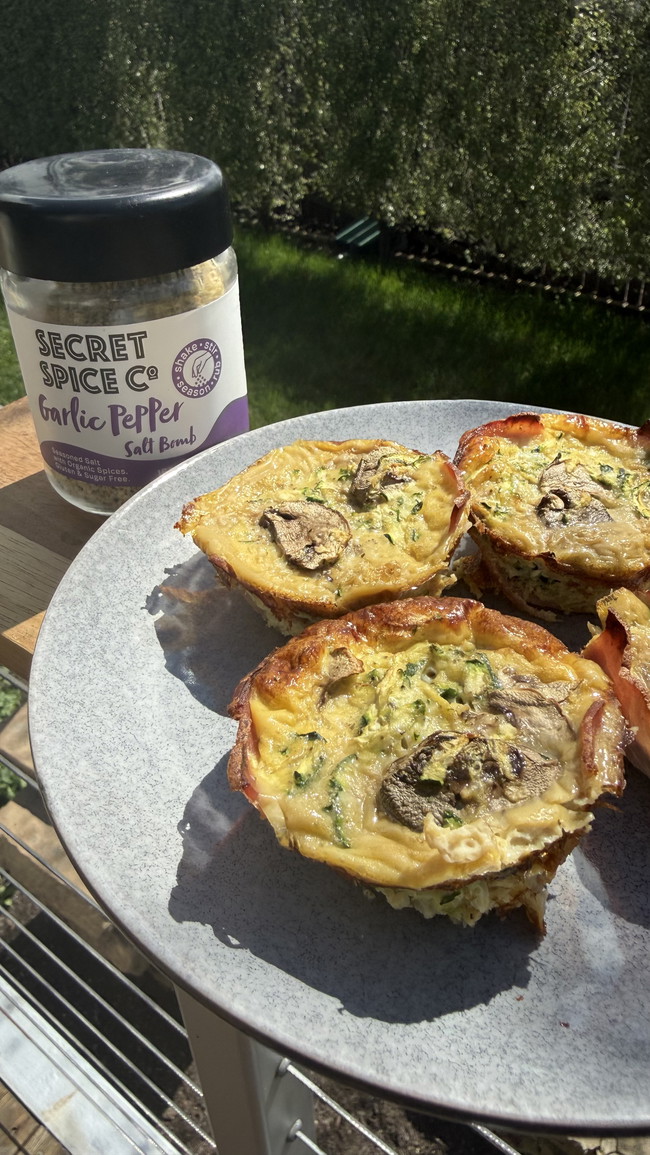 Image of Ham-Lined Zucchini Muffin Cups 