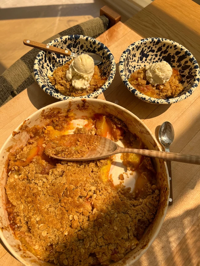Image of Peach Cardamom Pod Crumble