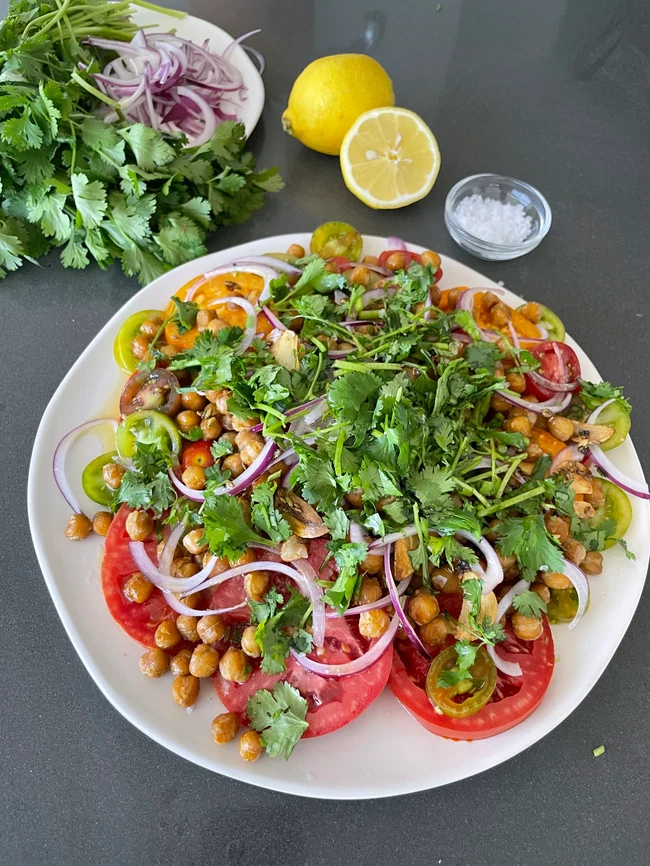 Image of Tomato Chickpea Spiced Salad