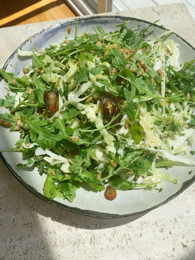 Image of Date & Cabbage & Arugula Salad