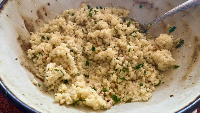 Image of Couscous with Lemon and Pine Nuts