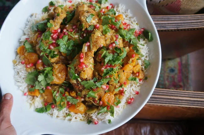 Image of Apricot & pomegranate chicken