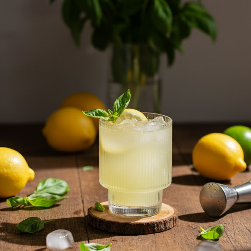 Alkoholfreier POLLY Basil Citrus Smash