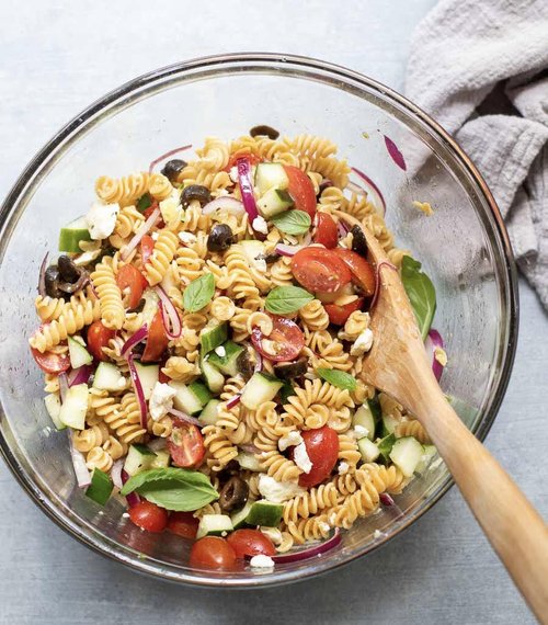 Mediterranean Chickpea Pasta